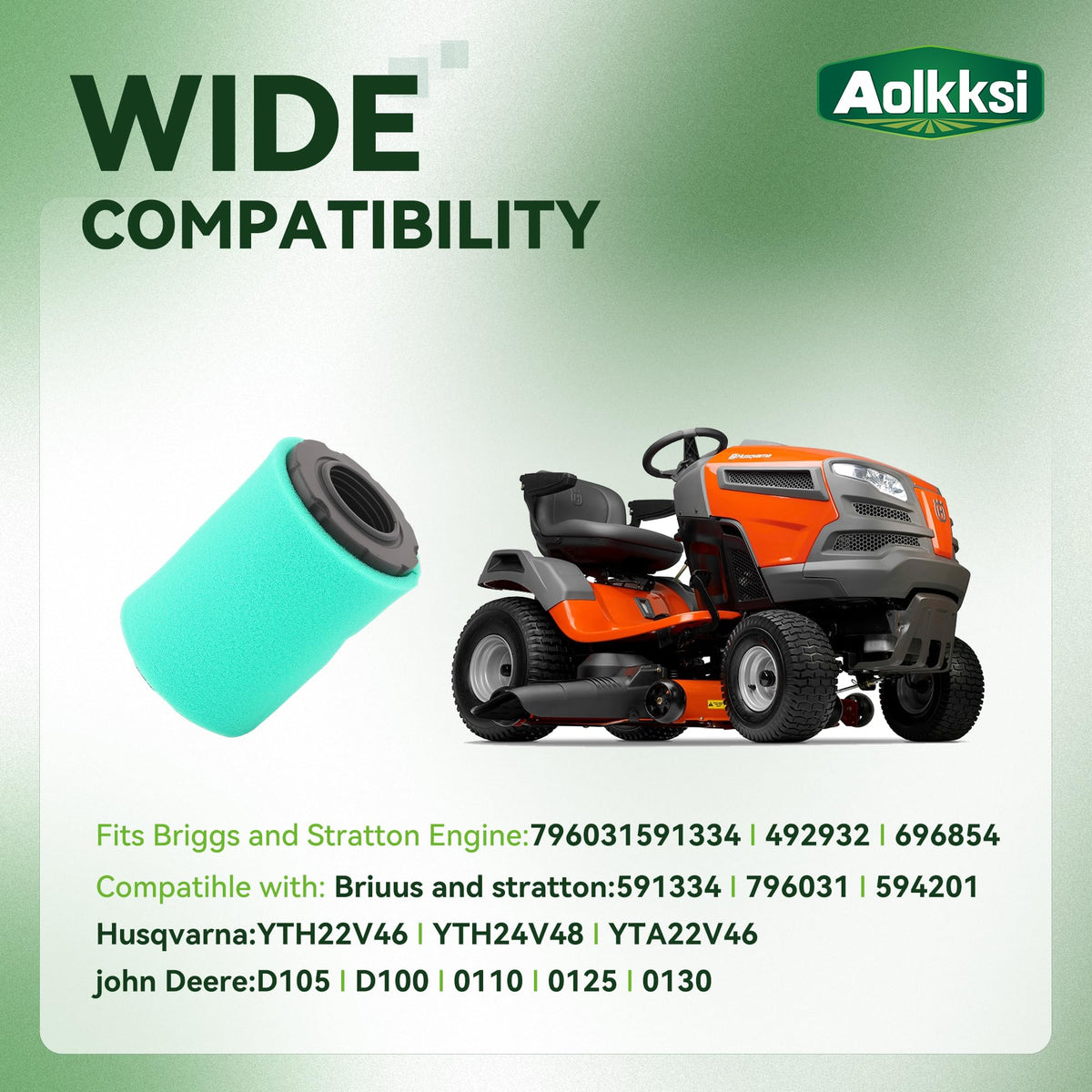 AOLKKSI pre-filter 2-pack ready to trap larger debris before main filter