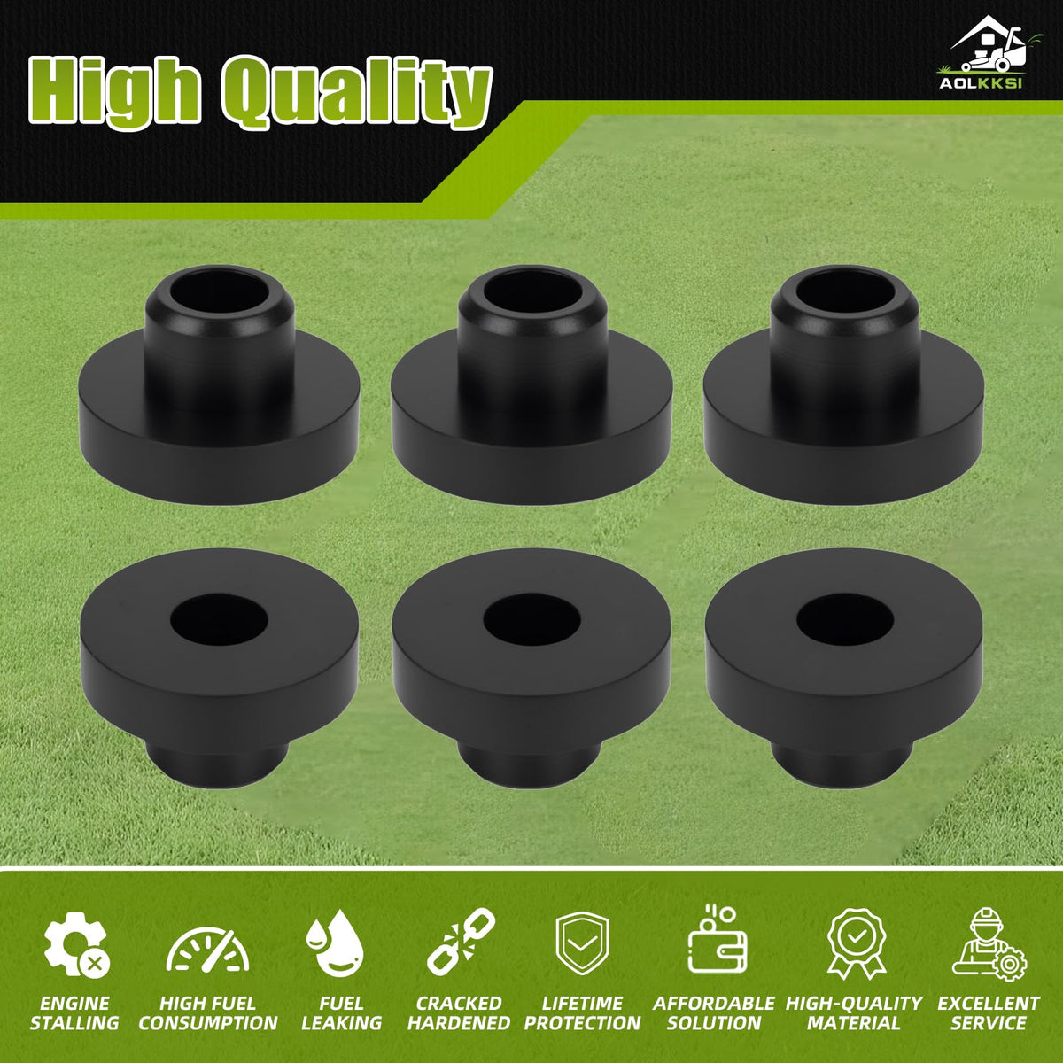 AOLKKSI six-pack fuel-tank-bushing for generators and mowers