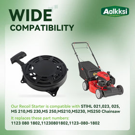 AOLKKSI starter cord and handle detailing for comfortable grip and easy pull.