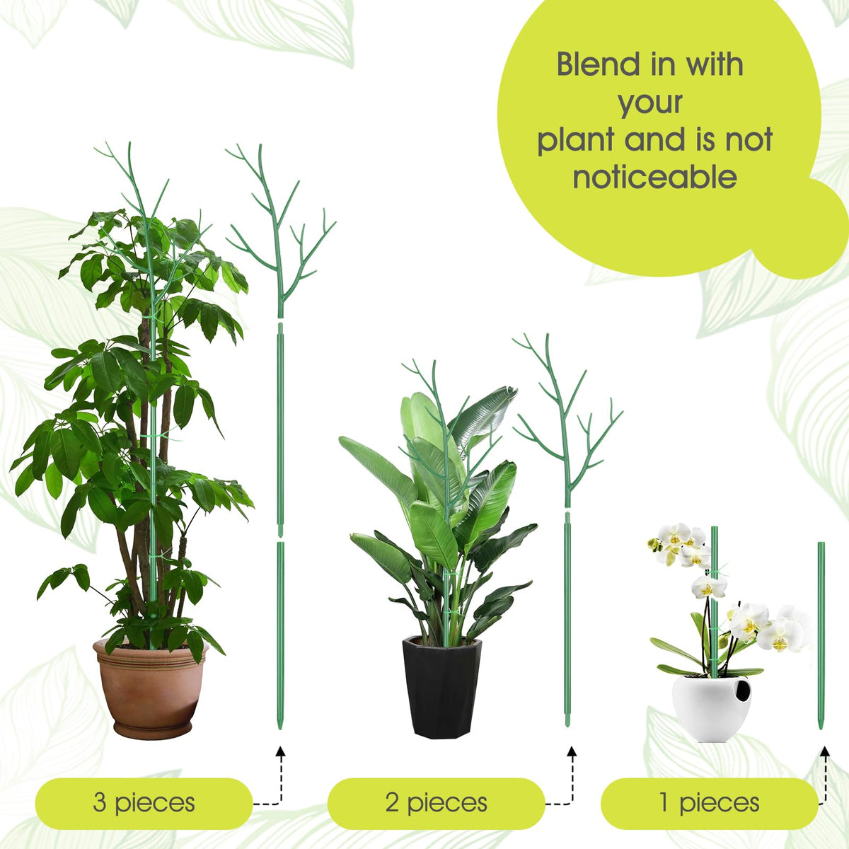 AOM twig stake 39-inch green ready to install without tools