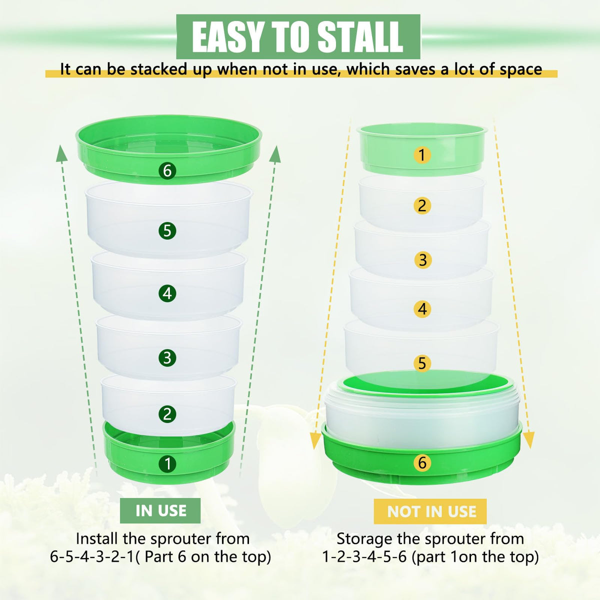 AOMGD collapsible design saves space for compact storage.