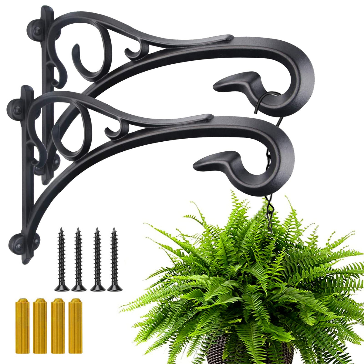 Aonagi hanging bracket, 13-inch length, ideal for planters and lanterns.