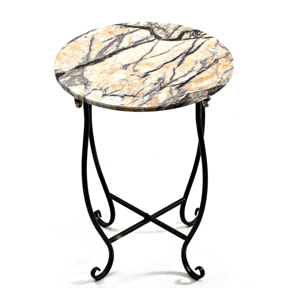 Aonagi patio side table round 14-inch top pattern for stylish outdoor drinks.
