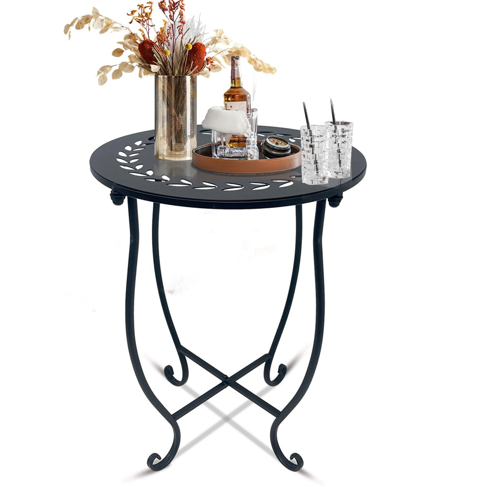 Aonagi round side table assembly for quick setup in outdoor or indoor spaces.