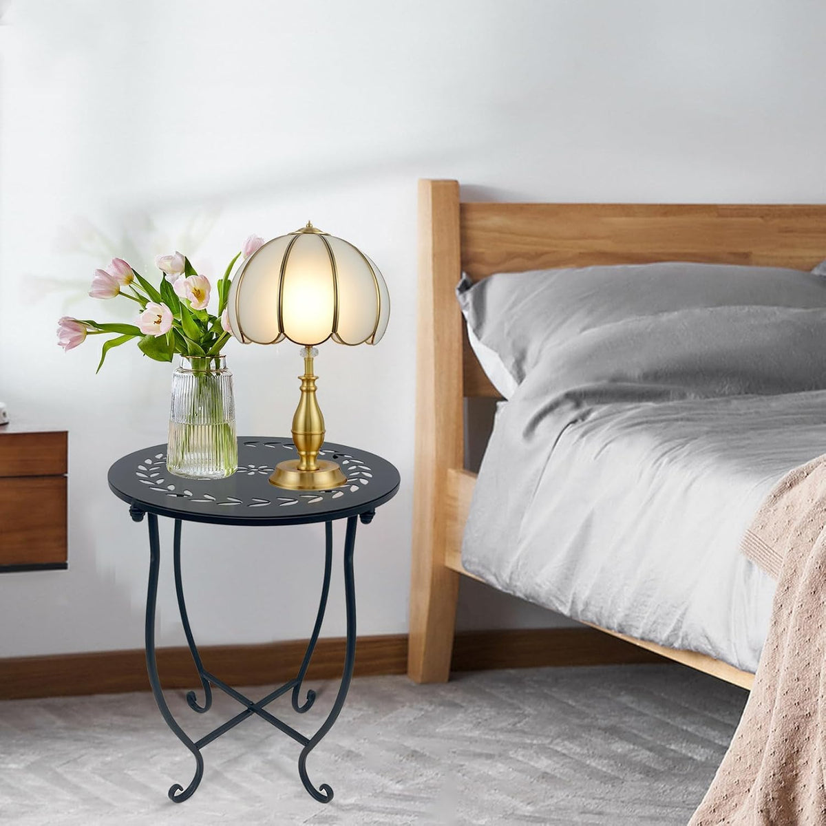 Two-pack Aonagi side tables shown together for balanced balcony styling.