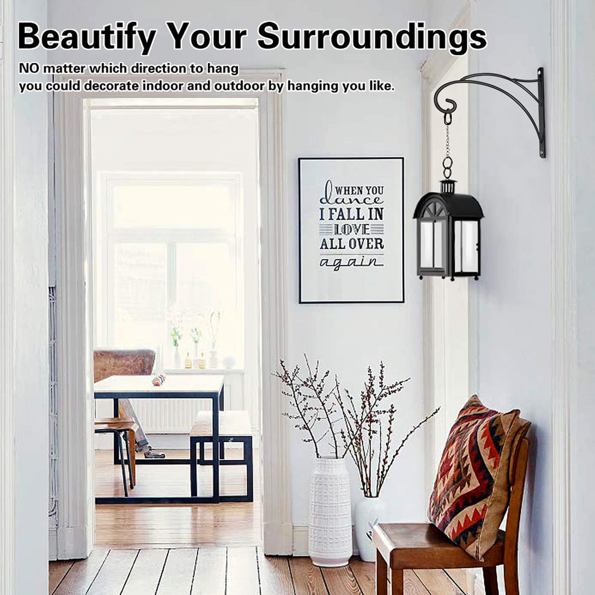Aonagi windchime and lantern setup on bracket adds ambience