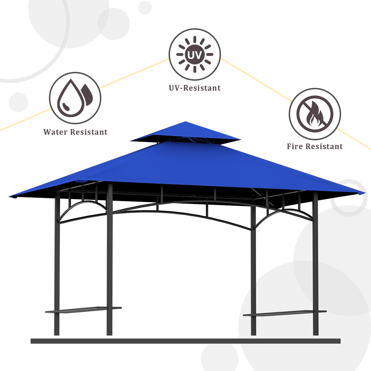 Aonear fits-model-l-gg001pst-f replacement canopy for grill gazebo