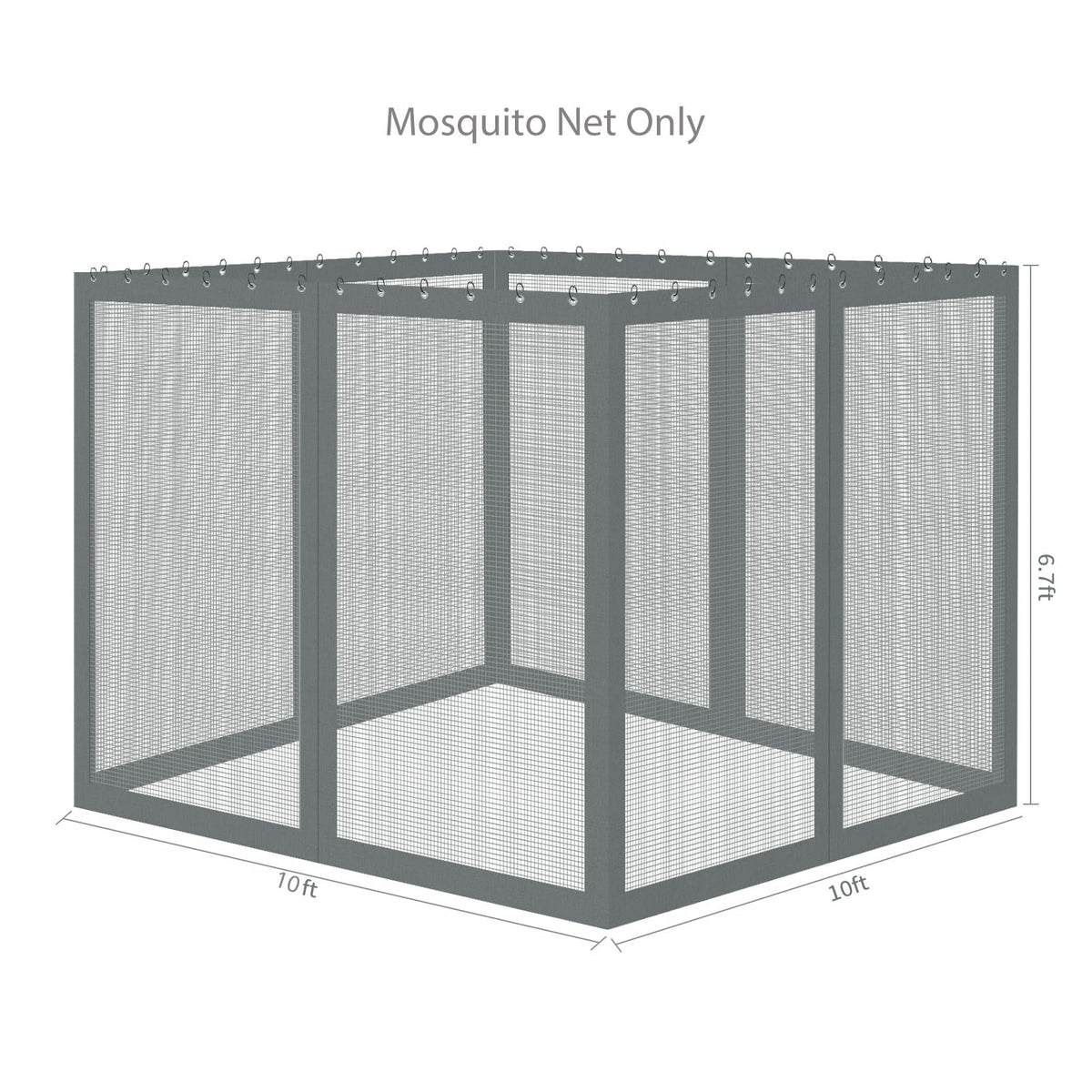 aonear garden backyard mosquito netting fits 10x10 gray gazebo
