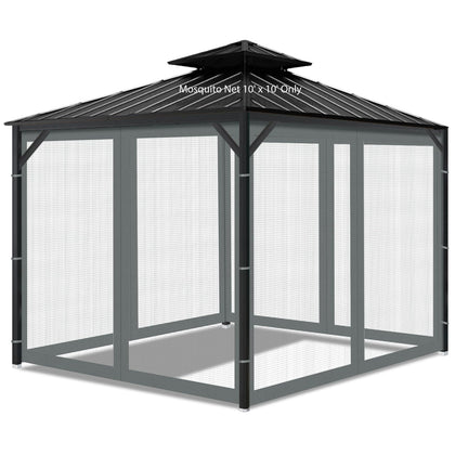aonear gazebo mosquito netting on a 10x10 setup protects seating from bugs