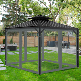Aonear gazebo netting packaged roll ready for shipment or storage.