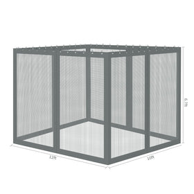 Aonear gray mesh fabric texture highlighting breathable protection.