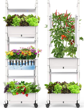 AOONEG 42Pods main unit for fresh herbs in a compact indoor garden.