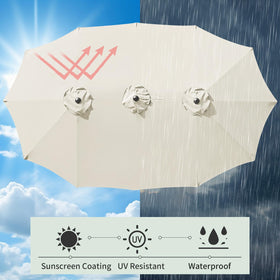 AONETOZ canopy top with vent holes promotes breeze for comfort.