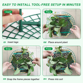 Tool-free snap-fit assembly makes setup quick and stress-free
