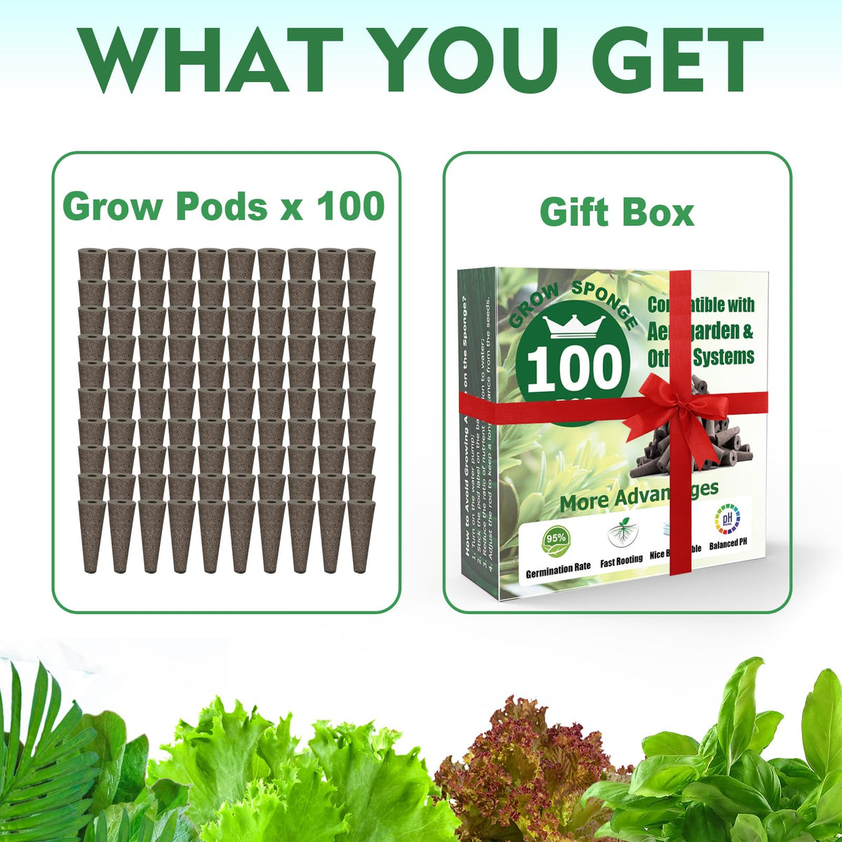 Aooccder brown grow sponges blend with home garden setups