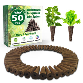 Aooccder seed starter sponges dry-pack ready for mold-free storage.