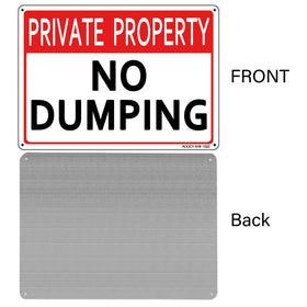 AOOCY sign with pre-drilled holes for easy installation.