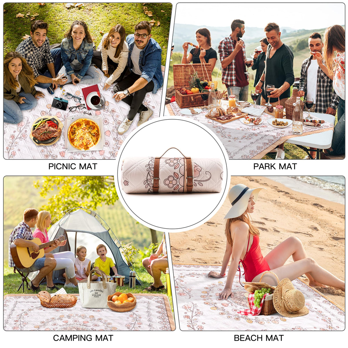 aoole indoor-outdoor blanket suitable for home picnics and camping