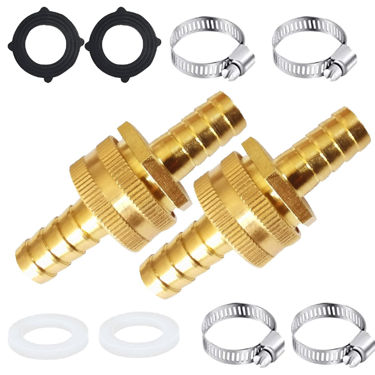 AOPANDA brass hose adapter assembly demonstrates easy connection and secure fit.