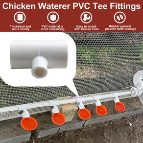 Aopchry ABS tee fittings no-leak design ensures cleaner feeder lines.