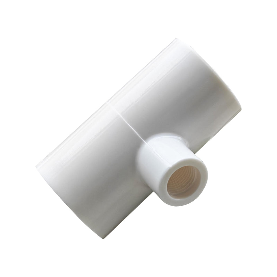 Aopchry ABS tee fittings white thickened for durable poultry water connections.