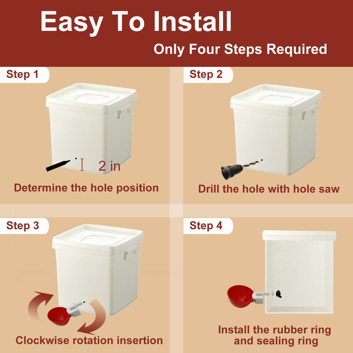 Aopchry easy-installation tool simplifies drilling and setup.