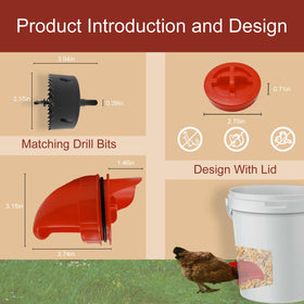 Aopchry gravity-fed mechanism in action, automatically replenishing feed.