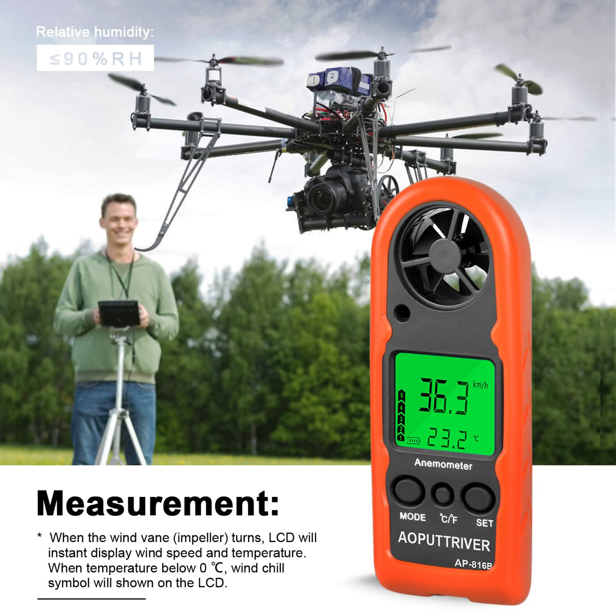 AOPUTTRIVER AP-816B compact portable design fits in a pocket or bag.