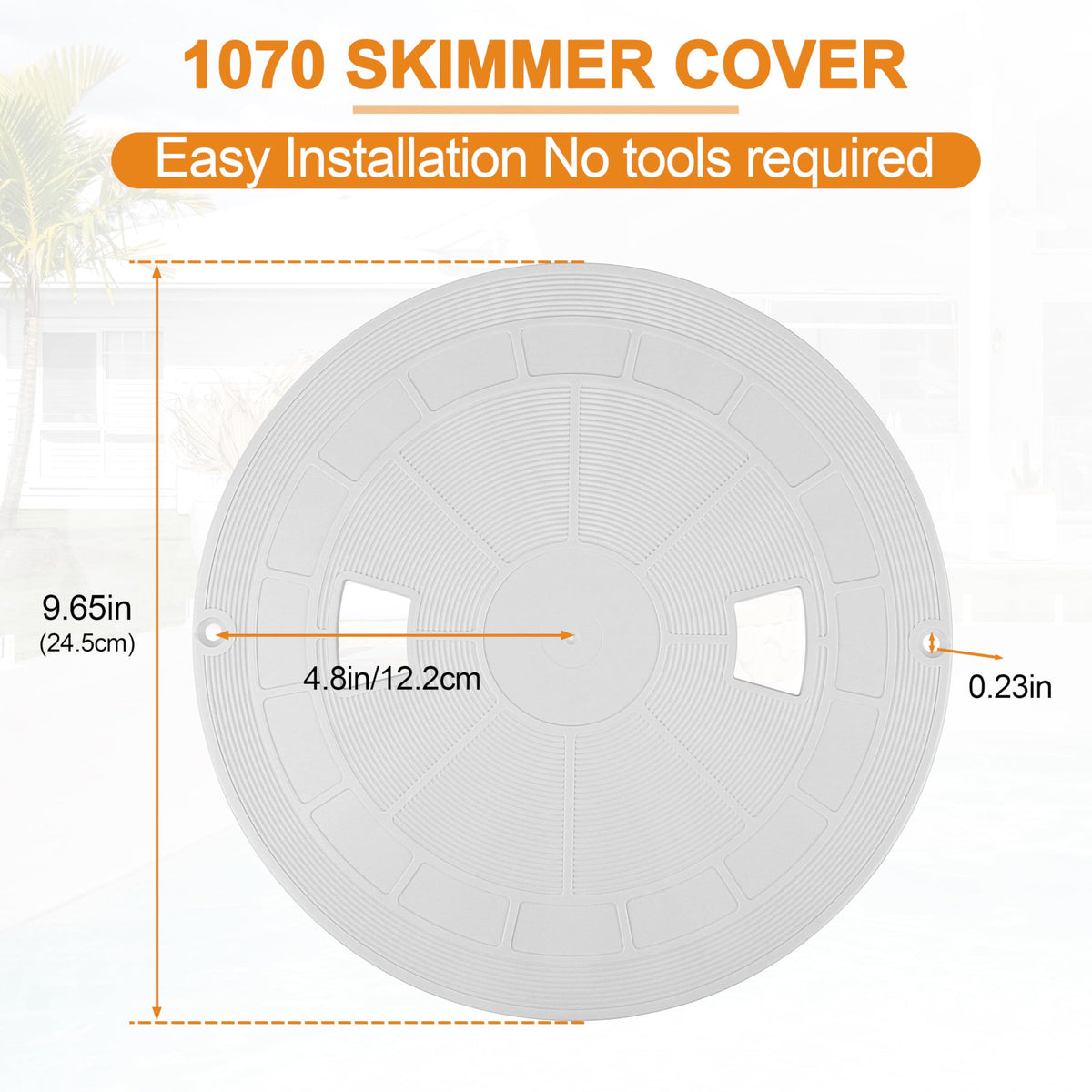 AOQIVIS SPX1070C lid fitment on Hayward skimmer for seamless replacement