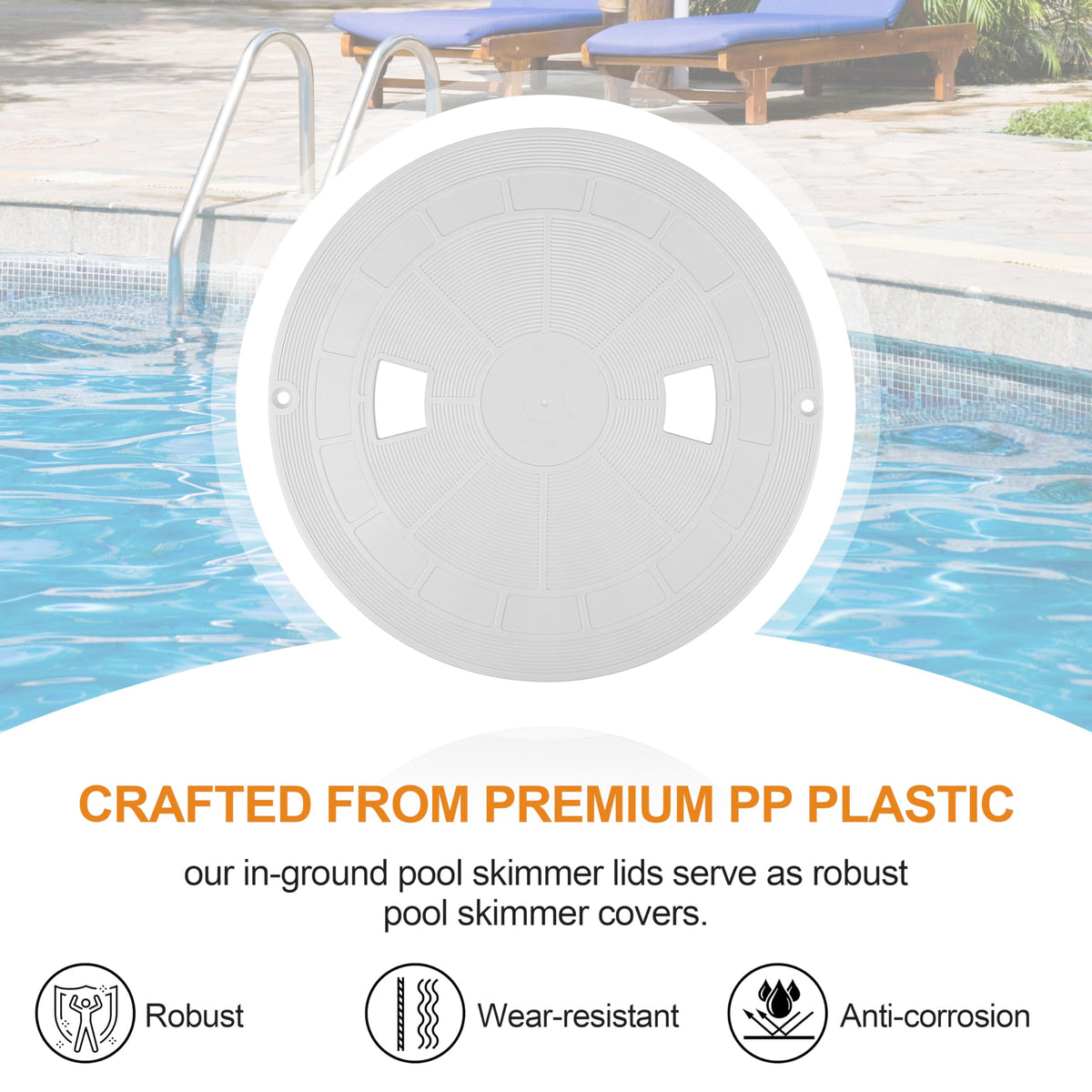 AOQIVIS SPX1070C lid protecting skimmer from leaves and debris