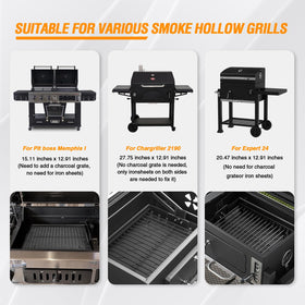 AOREWTGGH PS9900 expandable charcoal tray shown for flexible grill fit