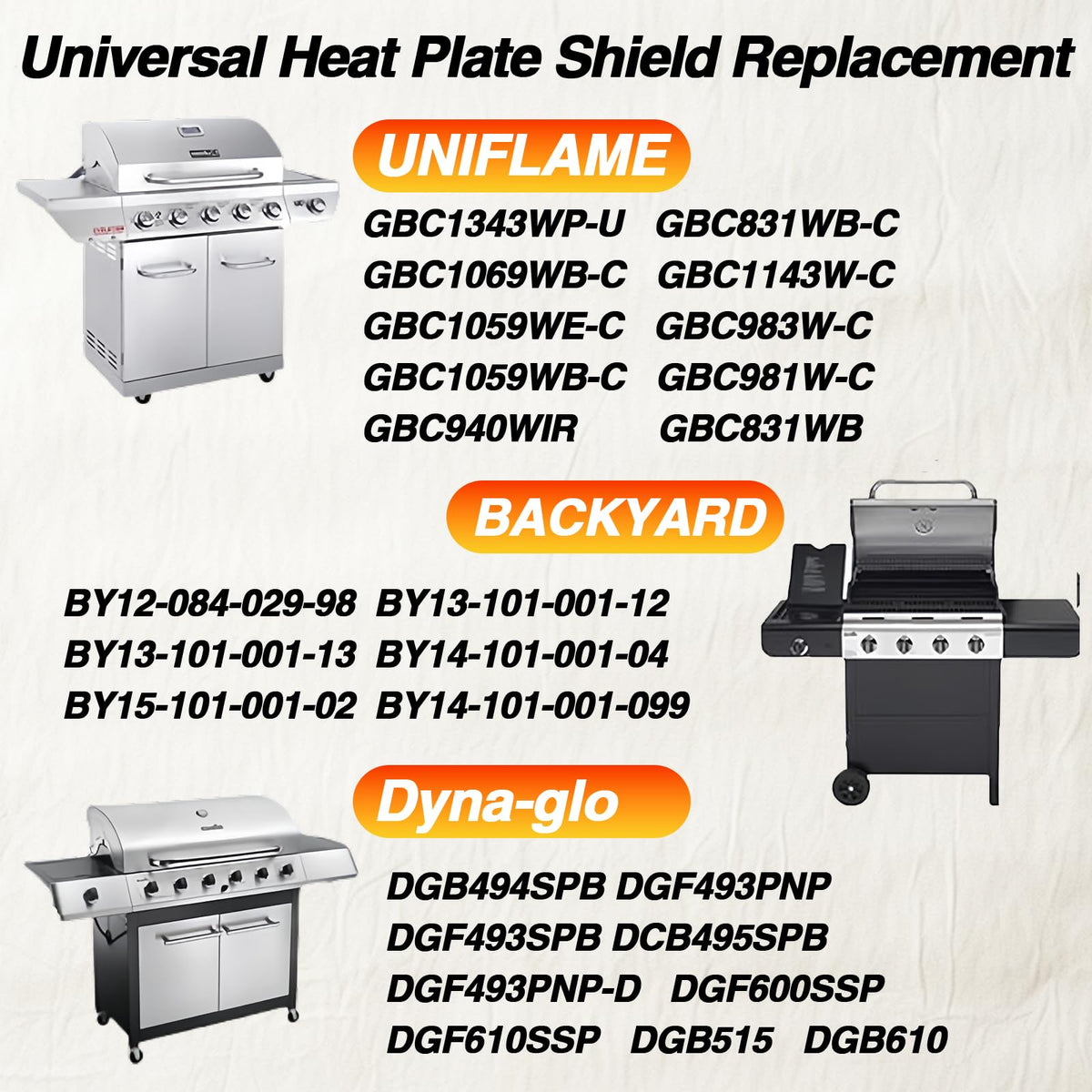 AOREWTGGH extendable heat tent length adjustable for precise grill fit.