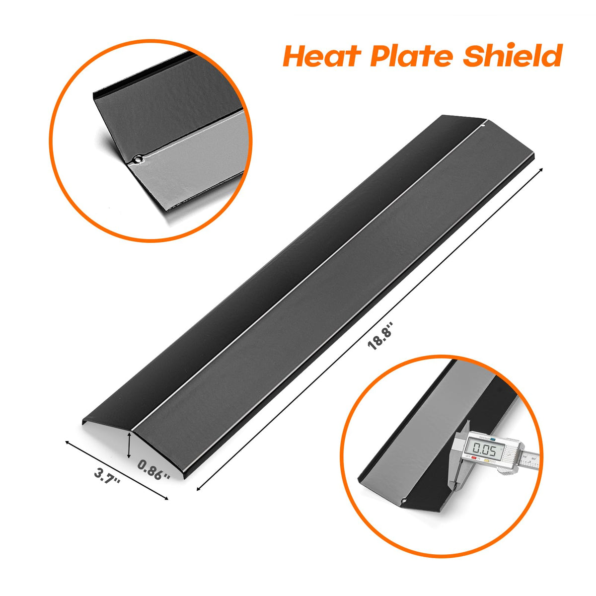 AOREWTGGH porcelain steel heat plates resist corrosion and simplify cleaning.