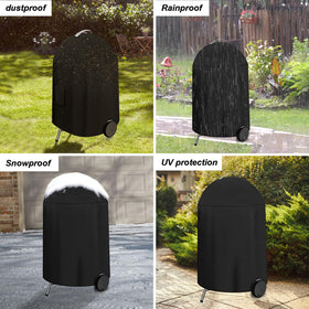 AOREWTGGH UV-protection layer on grill cover slows sun fading and maintains finish.