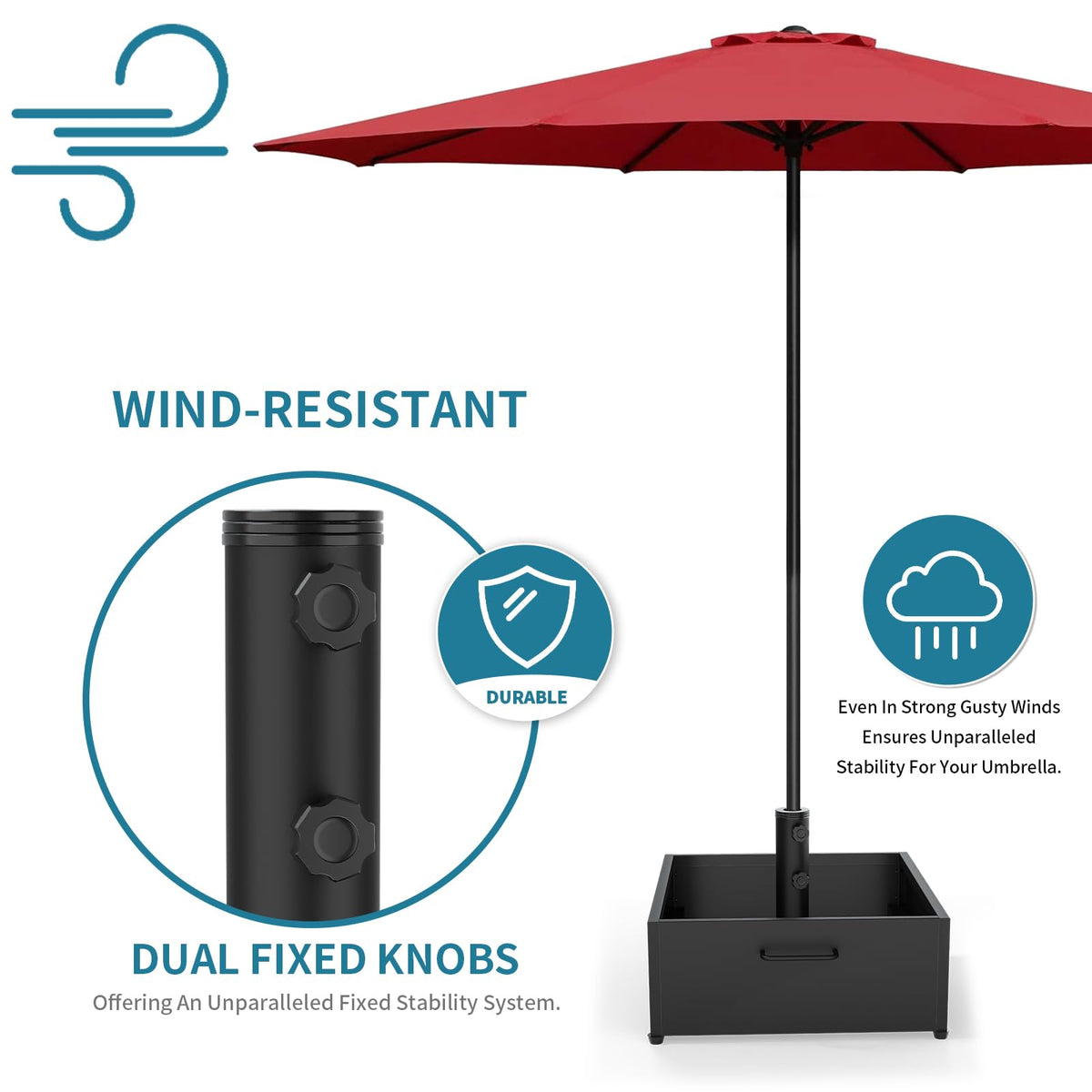 AOSTD built-in wheels and carry handle simplify moving and positioning