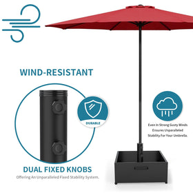 AOSTD built-in wheels and carry handle simplify moving and positioning