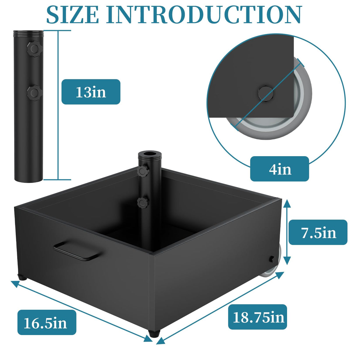 AOSTD compact base dimensions fit patios and decks without crowding
