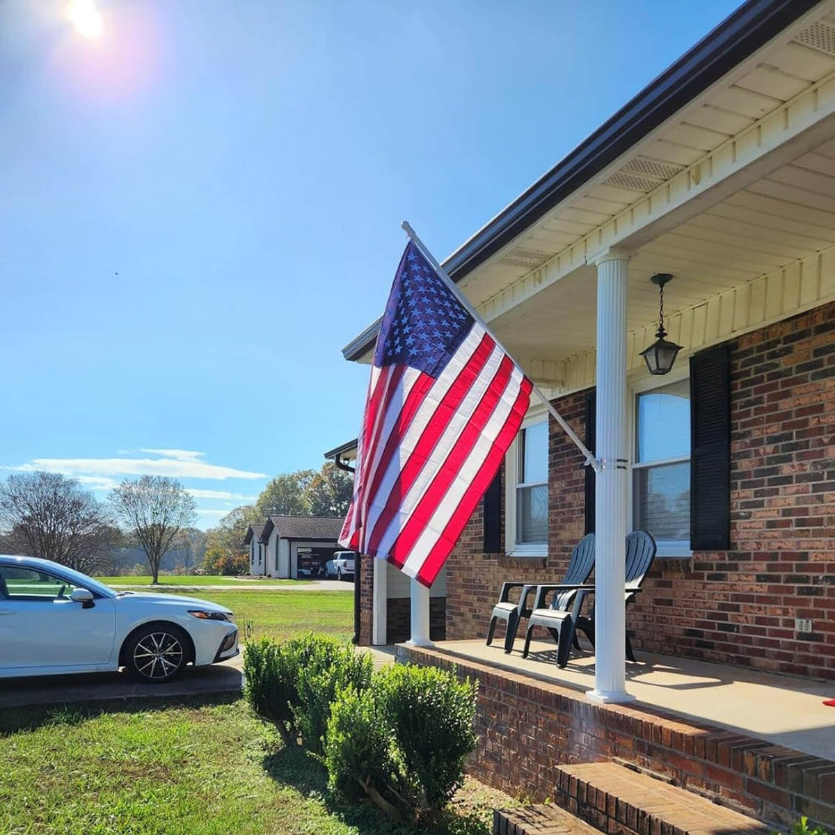 AOTAI flag measures 30x48 inches for versatile mounting.