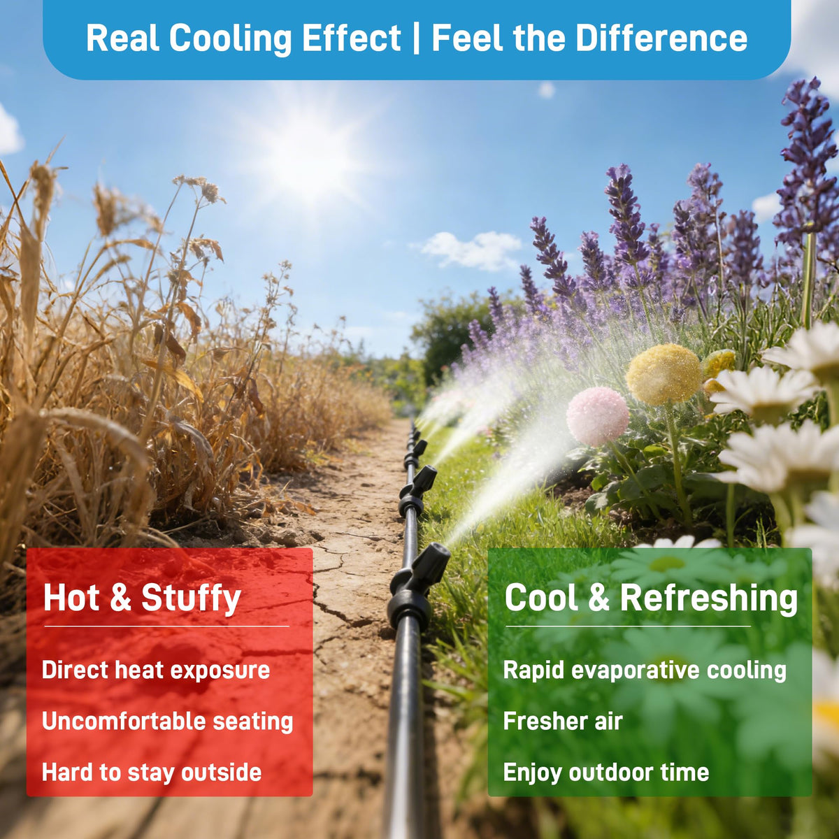 Aothotop DIY misting installation enables easy patio cooling setup