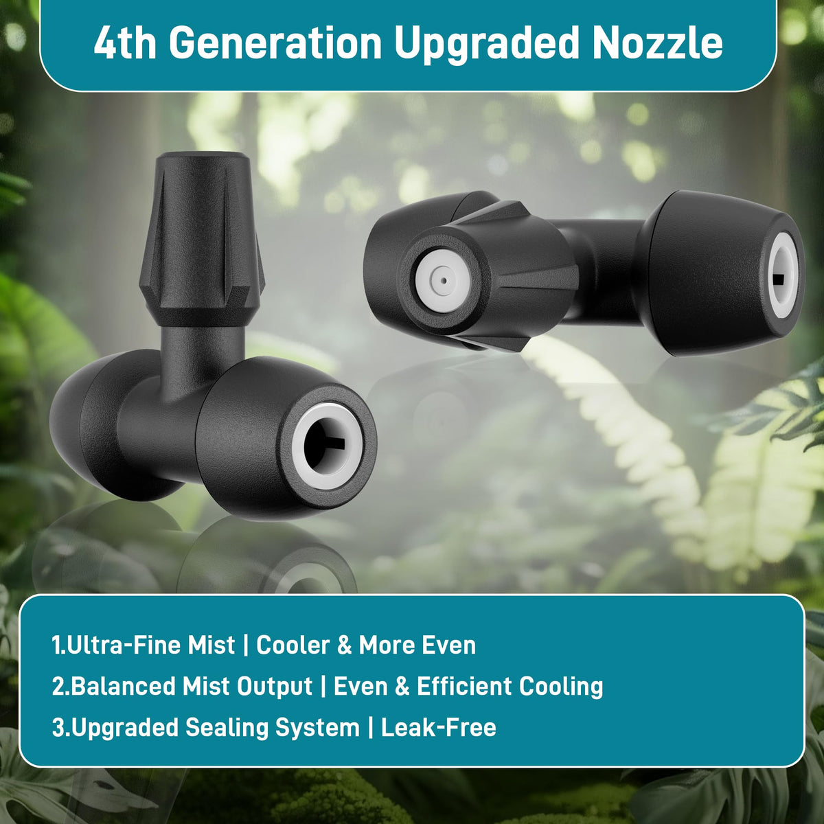 Aothotop misting nozzles kit for backyard cooling and garden misting