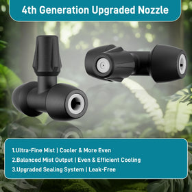 Aothotop misting nozzles kit for backyard cooling and garden misting