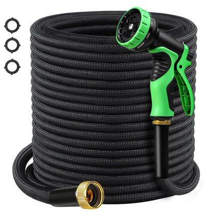 Aotiooy Garden Hose 50ft non-expandable showcases durable construction for reliable outdoor watering.