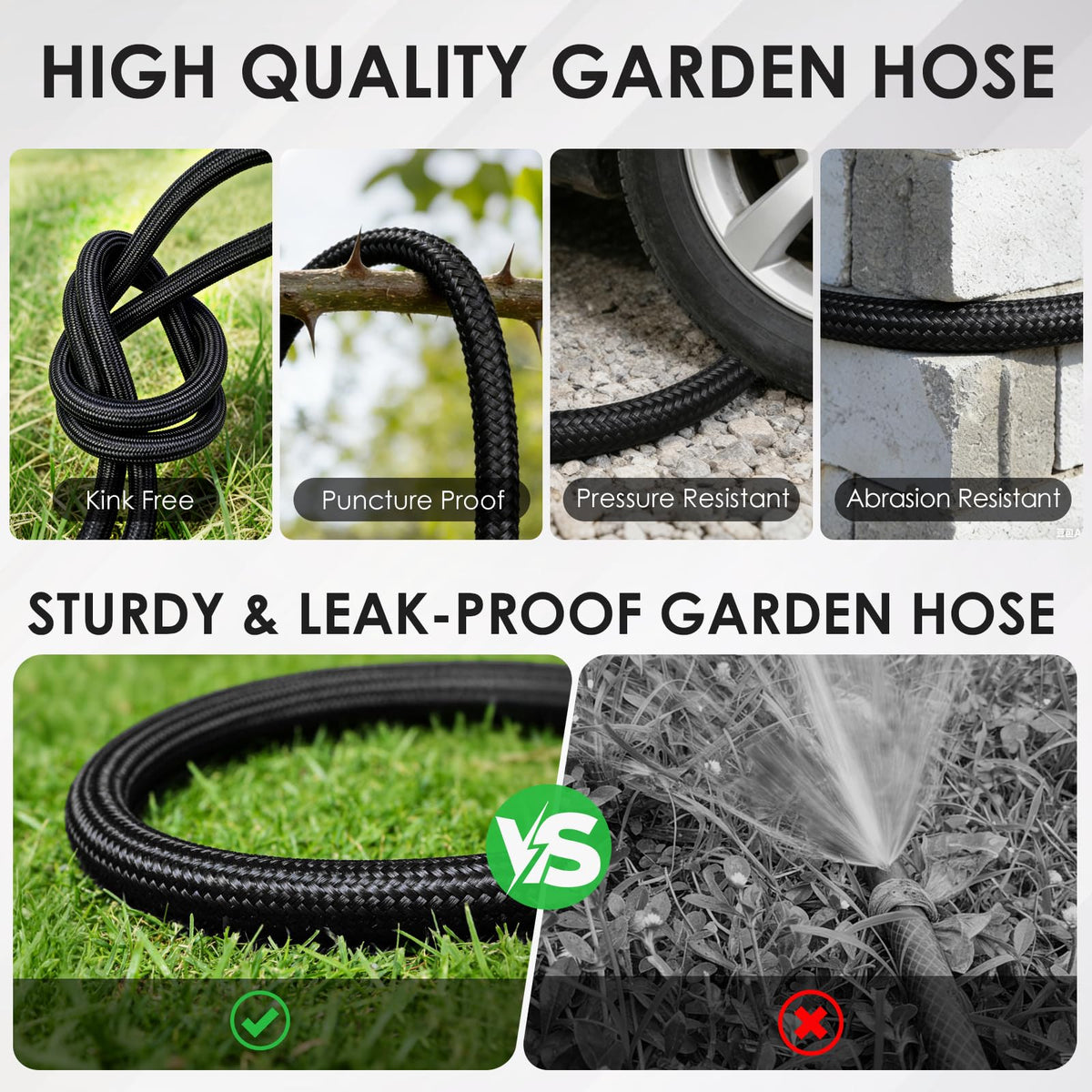 Aotiooy leak-resistant aluminum fittings ensure steady water flow and secure connections.