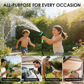 Aotiooy versatile outdoor watering setup for garden, car, and RV use.