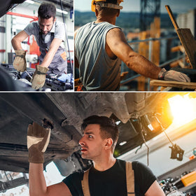 Heavy-duty materials deliver reliable abrasion resistance for tough jobs.