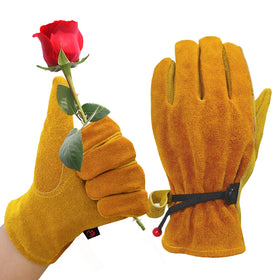 AOUCHI leather work gloves outer material demonstrates durable protection for tough jobs.