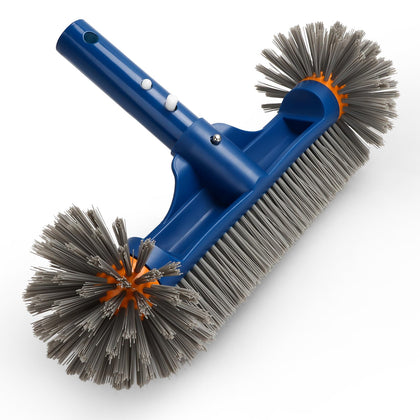 Aourana pool brush head with round ends designed for corner cleaning