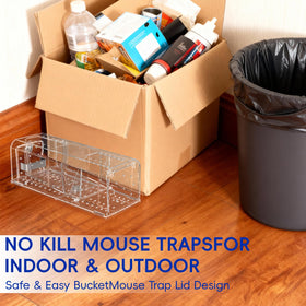 AOVSTOXIC catch-and-release trap suitable for pantry, shed, or yard.