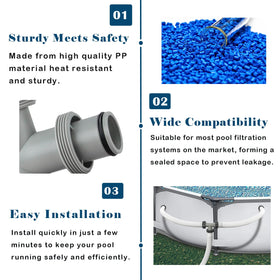 Aowalen PP material pump adapter offers heat and impact resistance.