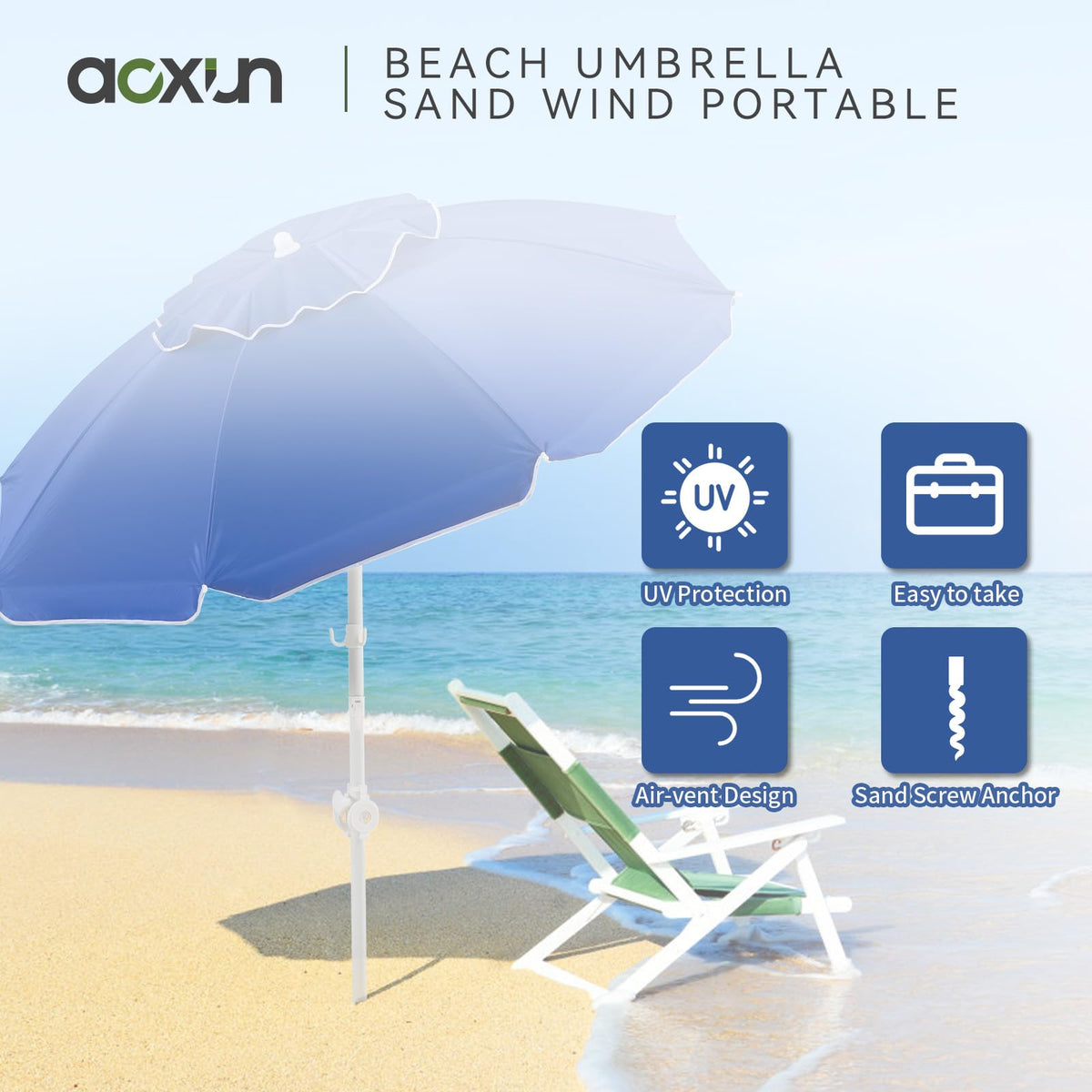 Aoxun adjustable telescoping pole and tripod stand set up quickly